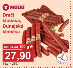 PLUS JIP Dračí klobása, Dunajská klobása nabídka