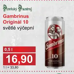 PLUS JIP Gambrinus Originál 10 nabídka