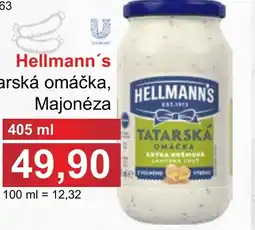 PLUS JIP HELLMANN'S Tatarská omáčka, Majonéza nabídka