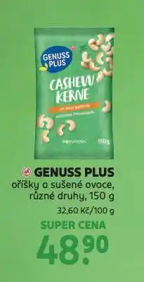Rossmann Genuss plus oříšky a sušené ovoce nabídka