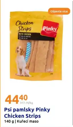 Action Psí pamlsky pinky chicken strips nabídka