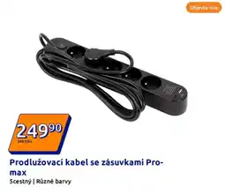 Action Prodlužovací kabel se zásuvkami pro-max nabídka