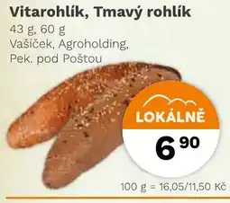 Konzum Vitarohlík, Tmavý rohlík nabídka
