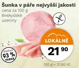 Konzum Šunka v páře nejvyšší jakosti nabídka
