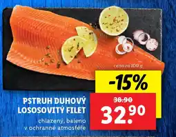 Lidl Pstruh duhový lososovitý filet nabídka