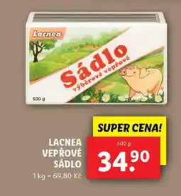 Lidl Lacnea vepřové sádlo nabídka