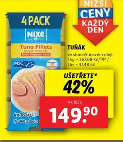 Lidl Nixe Tuňák nabídka