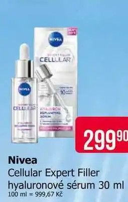 Teta Nivea Cellular Expert Filler hyaluronové sérum 30 ml nabídka