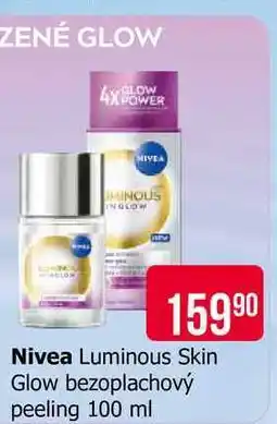 Teta Nivea Luminous Skin Glow bezoplachový peeling 100 ml nabídka