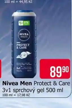 Teta Nivea Men Protect & Care 3v1 sprchový gel 500 ml nabídka