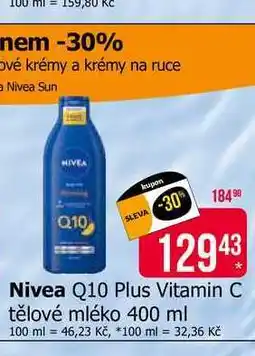 Teta Nivea Q10 Plus Vitamin C tělové mléko 400 ml nabídka