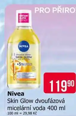 Teta Nivea Skin Glow dvoufázová micelární voda 400 ml nabídka