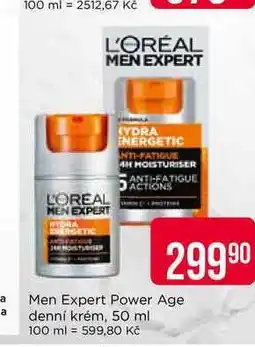 Teta L'ORÉAL Men Expert Power Age denní krém, 50 ml nabídka