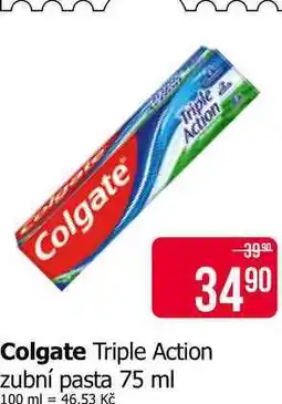 Teta Colgate Triple Action Zubní pasta 75ml nabídka
