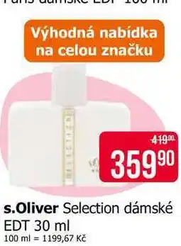 Teta s.Oliver Selection dámské EDT 30 ml nabídka