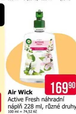 Teta Air Wick Active Fresh náhradní náplň 228 ml, různé druhy nabídka