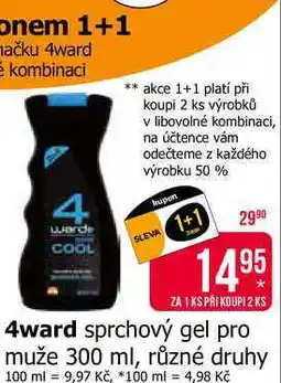 Teta 4ward sprchový gel pro muže 300 ml, různé druhy nabídka
