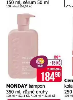 Teta Monday šampon nabídka