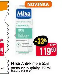 Teta Mixa pasta na pupínky nabídka