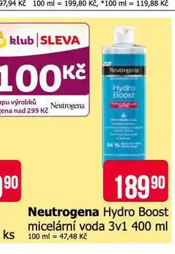 Teta Neutrogena micelární voda nabídka