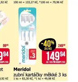 Teta Meridol zubní kartáčky nabídka