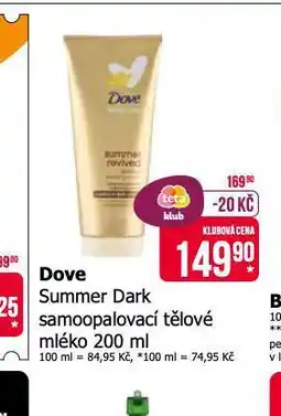 Teta Dove tělové mléko nabídka