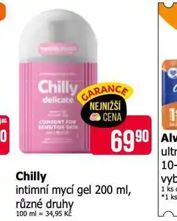 Teta Chilli intimní mycí gel nabídka