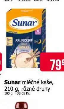 Teta Sunar mléčné kaše nabídka