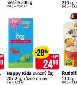 Teta Happy kids ovocný čaj nabídka