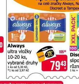 Teta Always ultra vložky nabídka