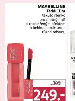 Rossmann Maybelline tekutá rtěnka nabídka