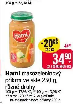 Teta Hami masozeleninový příkrm nabídka