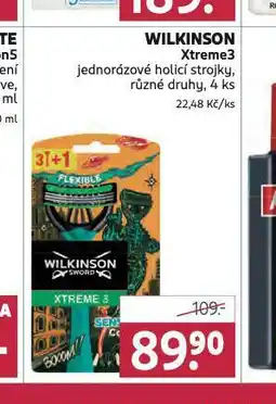 Rossmann Wilkinson xtreme3 holicí strojky nabídka