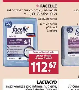 Rossmann Facelle inkontinenční kalhotky nabídka