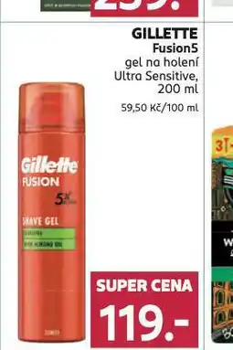 Rossmann Gillette fusion5 gel na holení nabídka