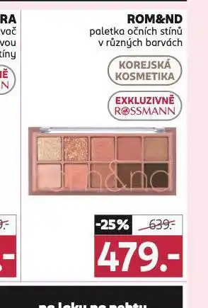 Rossmann Rom&nd paletka očních stínů nabídka