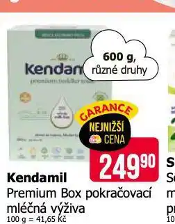 Teta Kendamil premium pokračovací mléčná výživa nabídka