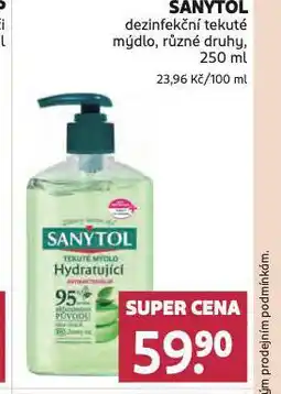 Rossmann Sanytol dezinfekční tekuté mýdlo nabídka