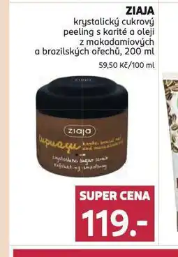 Rossmann Ziaja krystalický cukrový peeling nabídka