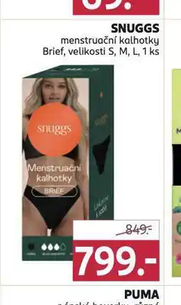 Rossmann Snuggs menstruační kalhotky nabídka