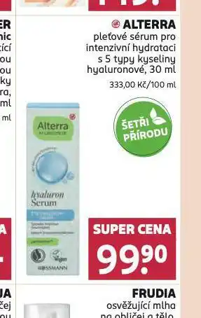 Rossmann Alterra pleťové sérum nabídka