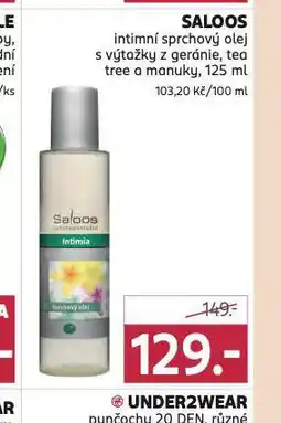 Rossmann Saloos intumní sprchový olej nabídka