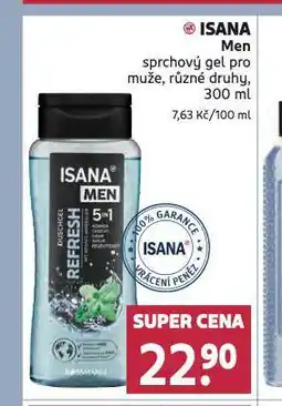 Rossmann Isana men sprchový gel nabídka
