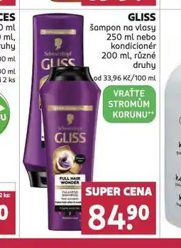 Rossmann Gliss šampon, kondicioner nabídka