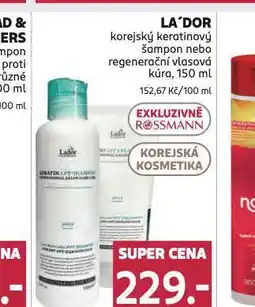 Rossmann La´dor šampon, regenerační valsová kúra nabídka