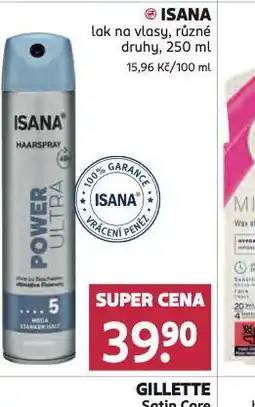 Rossmann Isana lak na vlasy nabídka