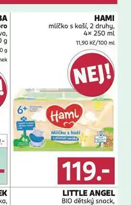 Rossmann Hami mlíčko s kaší nabídka