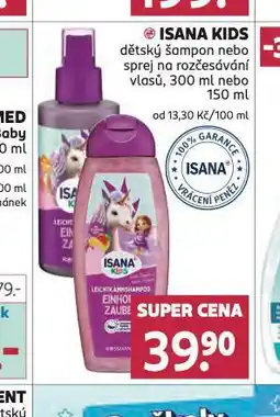 Rossmann Isana kids dětský šampon nabídka