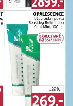 Rossmann Opalescence bělicí zubní pasta nabídka
