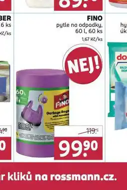 Rossmann Fino pytle na odpadky nabídka